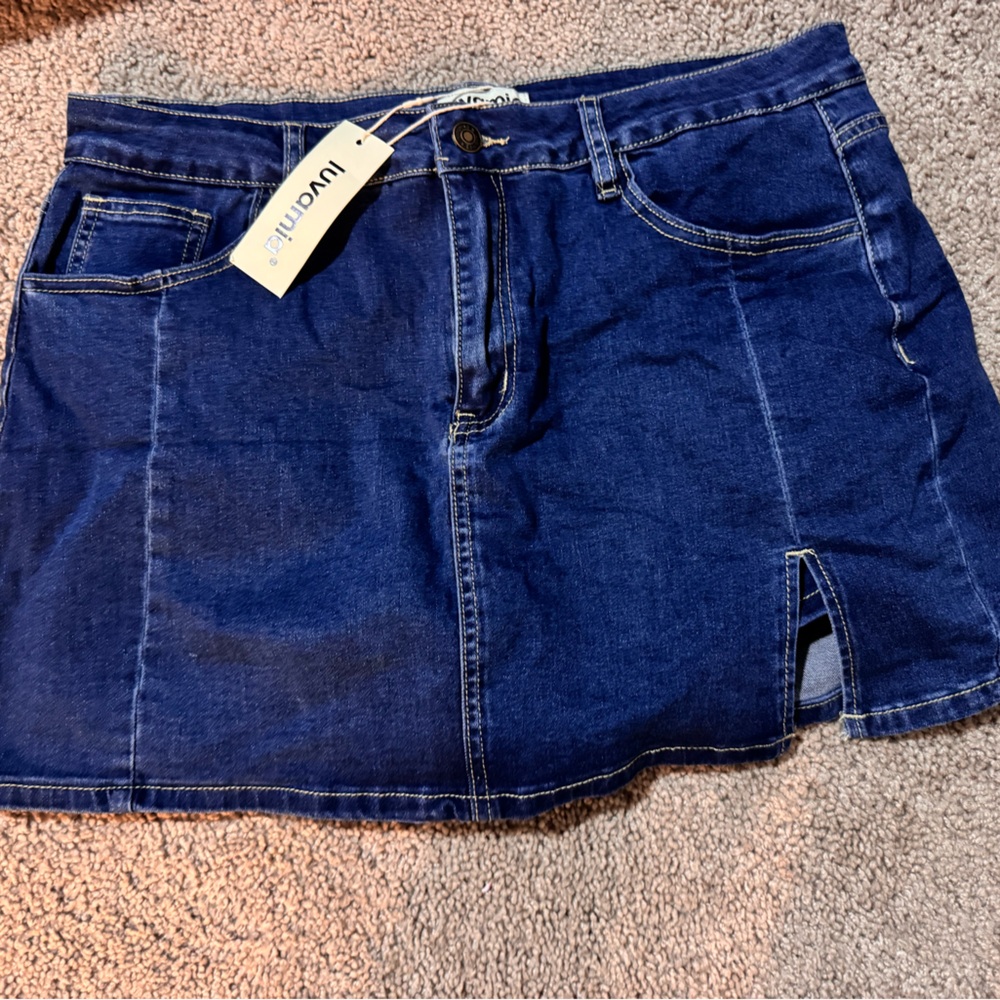 Denim Skort
